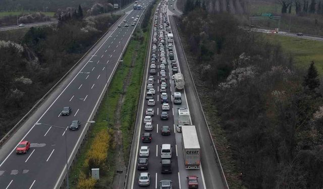 Dönüş yoğunluğu havadan görüntülendi