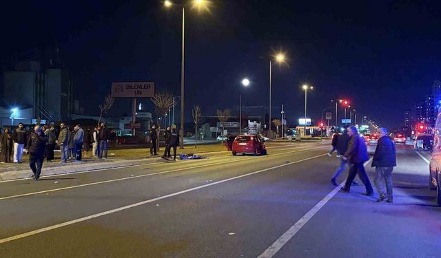 Kayseri'de otomobil yayaya çarptı: 1 ölü
