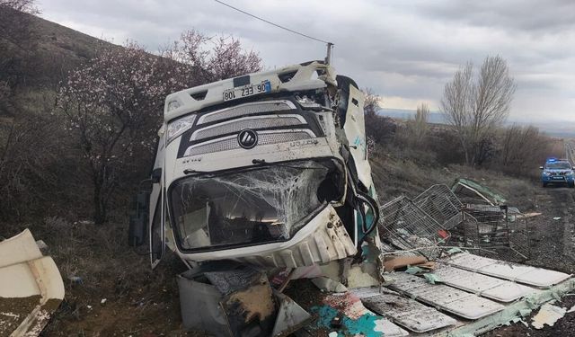 Kontrolden çıkan kamyonet devrildi: 1 yaralı