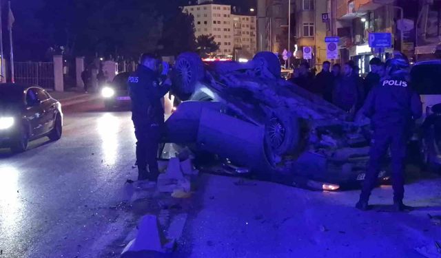 Otomobil takla attı: 1 yaralı