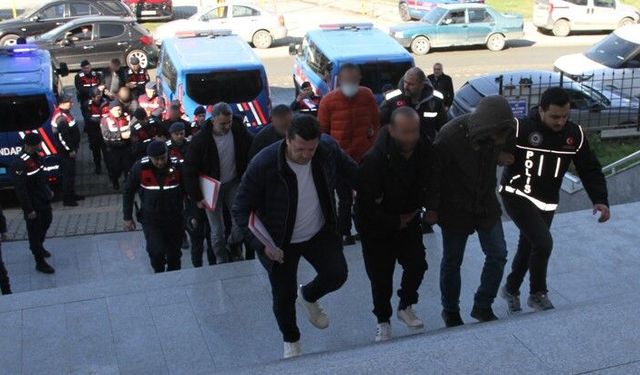 Samsun'da uyuşturucu operasyonu: 15 şüpheli adliyede