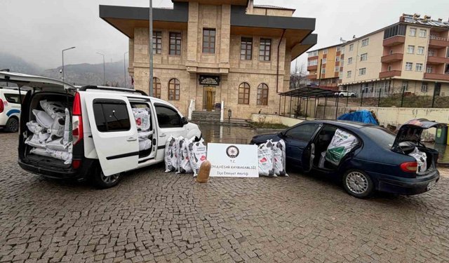 Sivas'ta 1 ton 9 kilogram tütün ele geçirildi