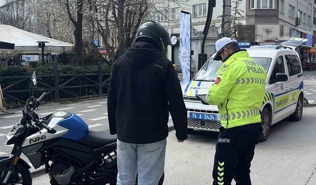 Bolu'da kurallara uymayan bin 793 sürücüye ceza