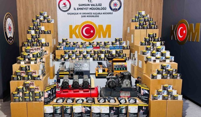 Gizli bölmeli kaçak tütün operasyonu