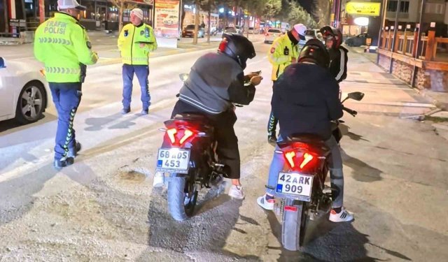 Aksaray'da motosikletlere yönelik denetimler artırıldı