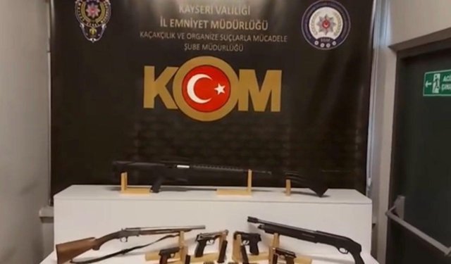 Kayseri'de silah ticareti yapan 2 şahıs yakalandı