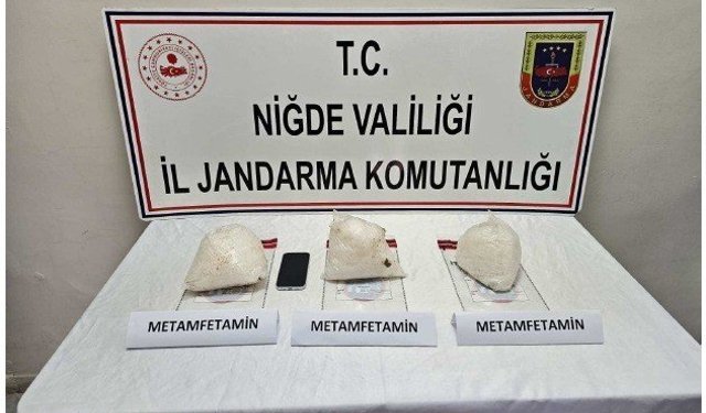 Niğde'de 3 kilo uyuşturucu ele geçirildi