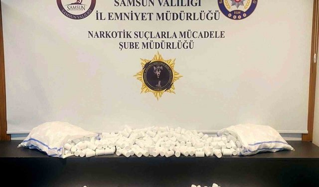 Samsun'da 51 bin 800 uyuşturucu hap ele geçirildi