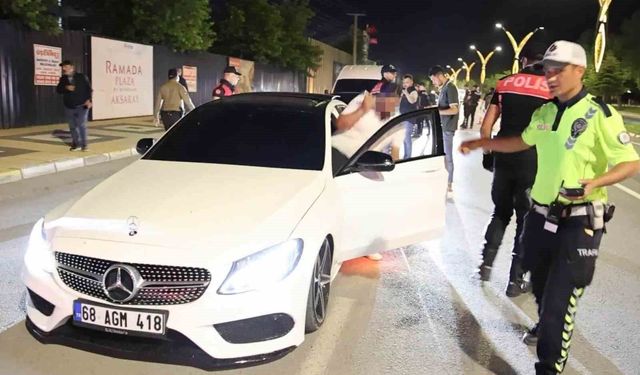 Aksaray'da ehliyetsiz sürücüye 202 bin lira ceza