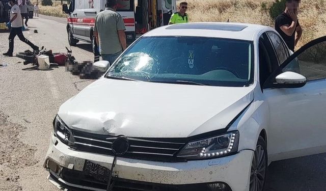 Amasya'da otomobille çarpışan motosikletli hayatını kaybetti