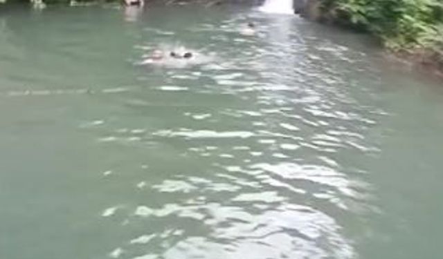 Arhavi'de gölette boğulan 2 din görevlisinin son görüntüleri ortaya çıktı