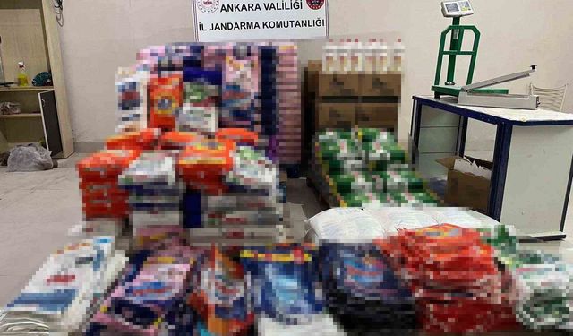 Başkentte kaçak deterjan operasyonu