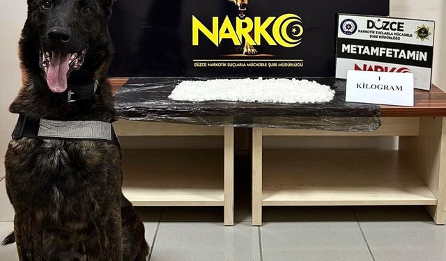 Düzce'de 1 kilogram metamfetamin ele geçirildi, 1 kişi tutuklandı