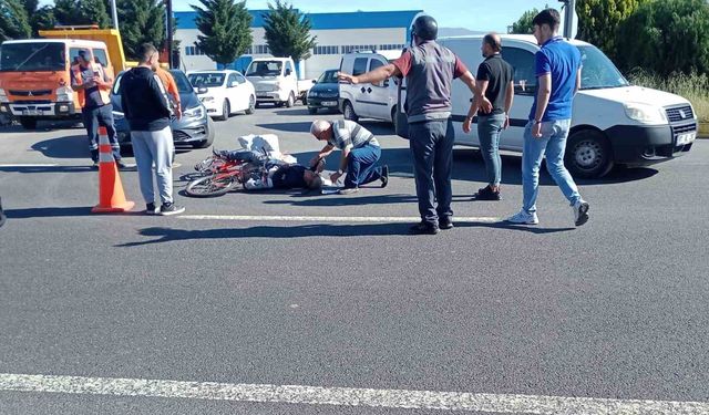 Düzce'de otomobilin çarptığı yaşlı adam yaralandı