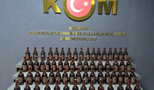 Kırşehir'de kaçak içki ele geçirildi