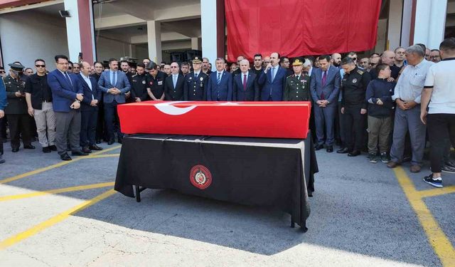 Konya'da şehit itfaiye erine uğurlama töreni