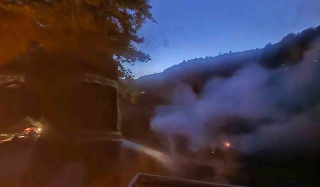 Kumluca'da yangın paniği