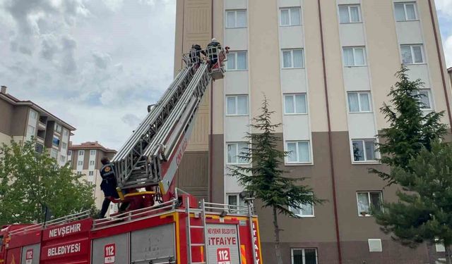Nevşehir'de ocakta unutulan yemek paniğe neden oldu