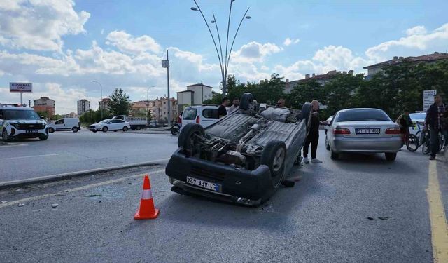 Niğde'de otomobil takla attı: 1 yaralı