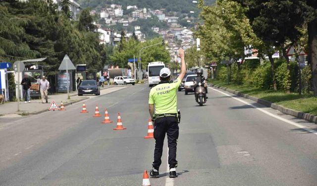 Ordu'da bir haftada 20 bine yakın araç ve sürücüsü denetlendi