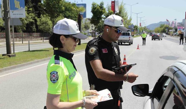 Ordu'da bir haftada 22 binden fazla araç ve sürücüsü denetledi