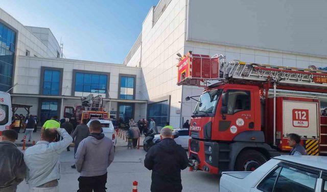 Sinop'ta hastanede yangın paniği