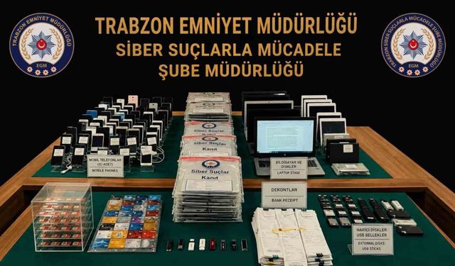 Trabzon merkezli 11 ilde yasadışı bahis ve dolandırıcılık operasyonu