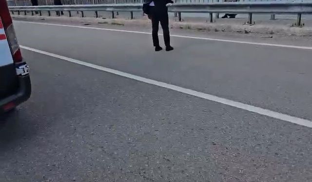 Viyadükten atlamak isteyen şahsı kaymakam ikna etti