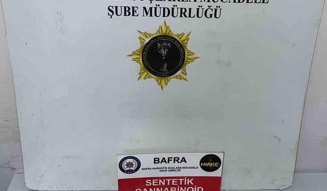 Bafra'da uyuşturucu operasyonunda 1 tutuklama
