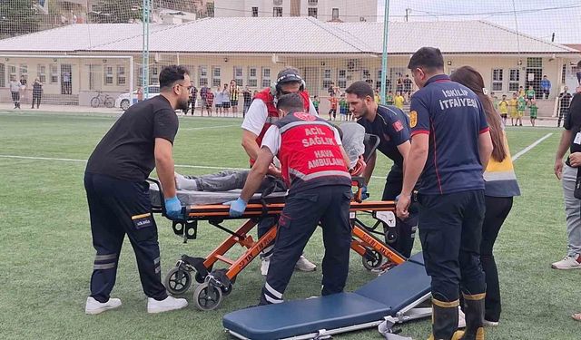Çorum'da parmağı kopan çocuk için helikopter ambulans havalandı