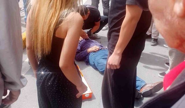 Eskişehir'de yaşı küçük motosikletlinin çarptığı yaya yaralandı