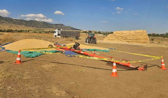 Hububat elevatörünün altında kalan 18 yaşındaki işçi hayatını kaybetti