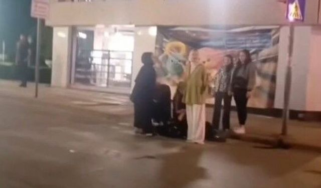 İki kadın grubu arasındaki kavganın yeni görüntüleri ortaya çıktı