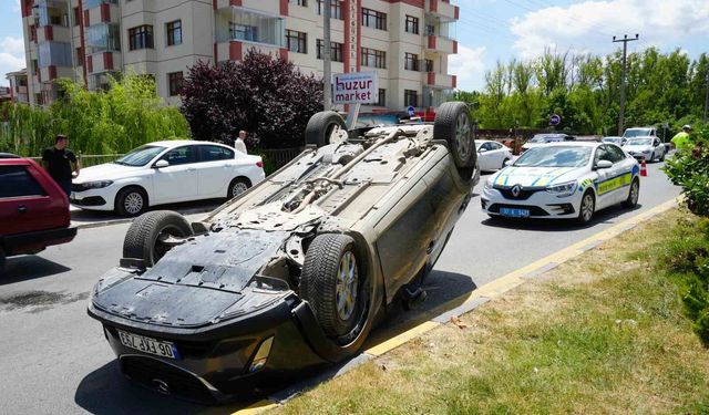 Kastamonu'da otomobil takla attı: 1 yaralı