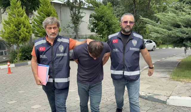 Samsun'da 1 buçuk milyonluk vurgun yapan sahte polis adliyeye sevk edildi