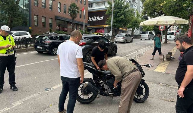 Samsun'da motosiklet SUV araca çarptı: 1 yaralı