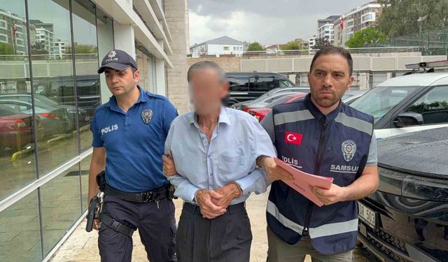 Tramvayda hayasızca harekette bulunan yaşlı adama gözaltı