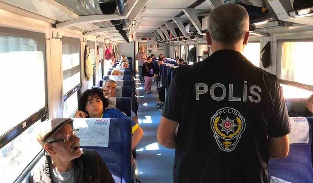 Yerköy'den geçen 'Doğu Ekspresi'nde 81 yolcu sorgulandı
