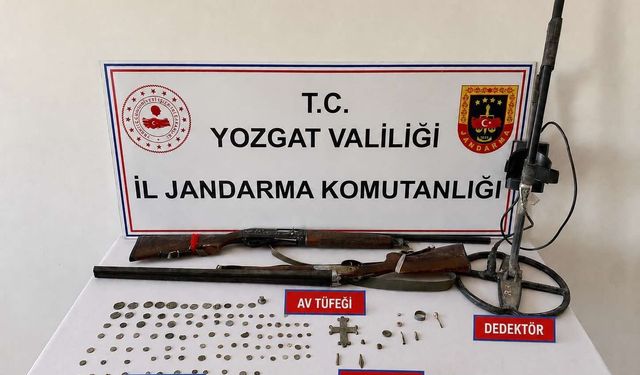 Yozgat'ta tarihi eser nitelikli objeler ele geçirildi