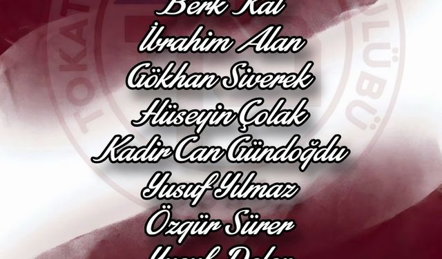 Tokat Belediye Spor Kulübü'nde 11 Futbolcuyla Yollar Ayrıldı