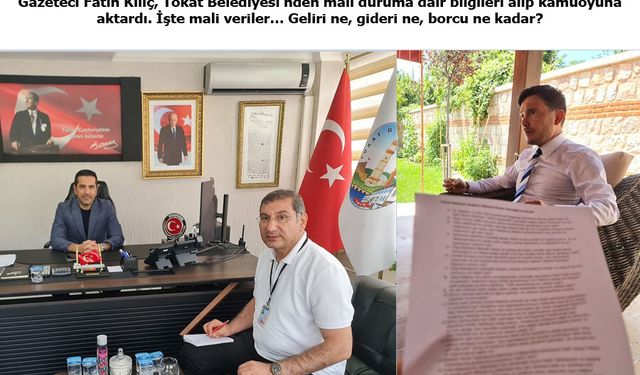 Tokat Belediyesi’nin Mali Verileri: Gelir ne, gider ne, borç ne?