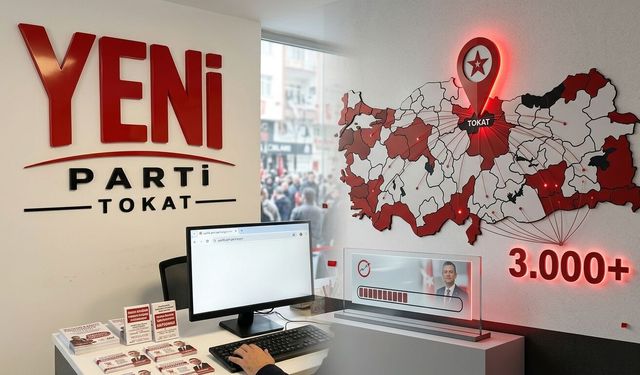 YENİ Parti Tokat'ta Bir Haftada 3 Bini Aşkın Yeni Üye Kaydetti