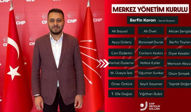 Tokatlı Ferhat Özdemir, CHP Gençlik Kolları Genel Başkan Yardımcısı Oldu