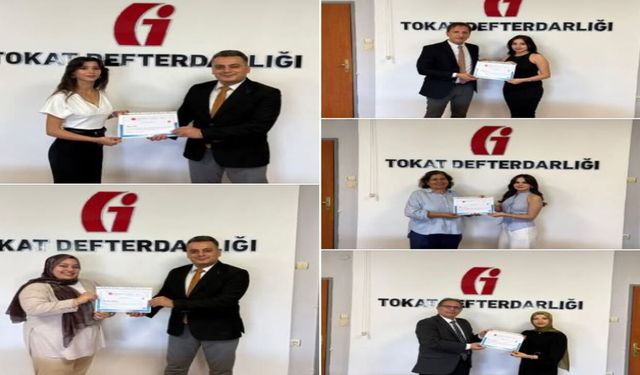 Tokat Defterdarlığı’nda Staj Heyecanı Sona Erdi! Geleceğin Finansçıları Belgelerini Aldı
