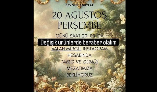 Mirgül Eren Griffe’den Sanatseverlere Özel Davet
