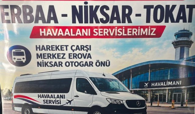 Tokat Havalimanı’na Erbaa ve Niksar’dan servis var