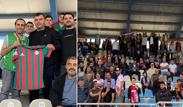 Tokat'ta Tribünde Dostluk Rüzgarı! Kesikbaş Torunları'ndan Gazeteci Işık'a Forma Sürpriz Jesti