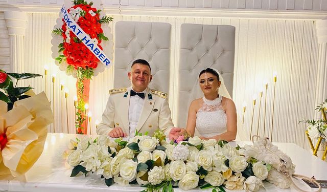 Tokat’ta Gazeteci ve Askeri Bürokratın Mutlu Günü! Koçaker ile Timur Dünya Evine Girdi