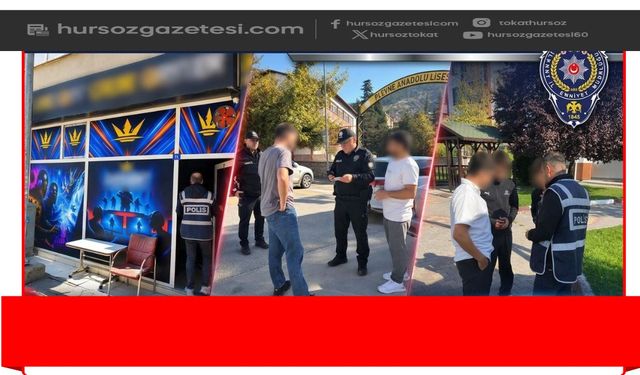 Tokat İl Emniyet Müdürlüğü'nden Okul Çevrelerinde Huzur Denetimi
