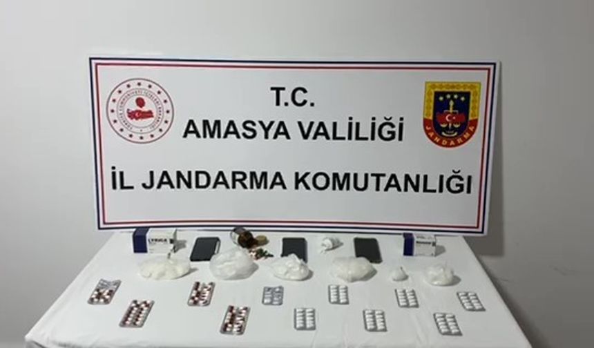 Amasya’da jandarmadan uyuşturucu operasyonu: 2 gözaltı